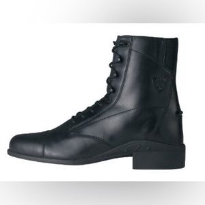 Ariat Black Lace Up Leather Riding Paddock Heritage Boots 11 B EUC Style: 57305
